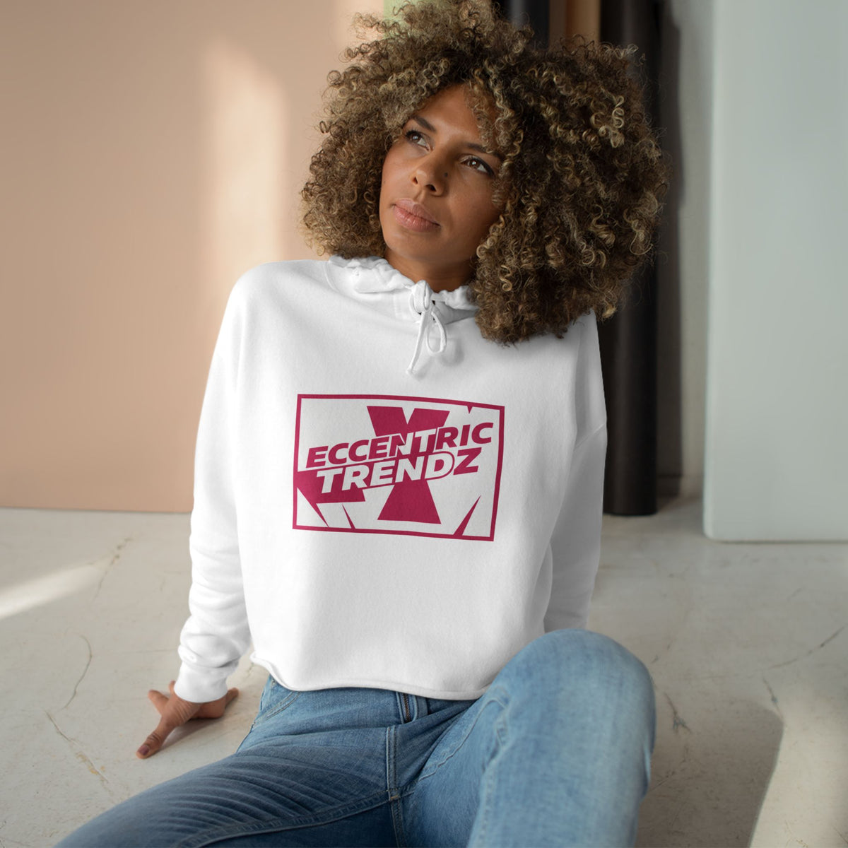 Eccentric Trendz Nova's Magenta Logo Hoodie