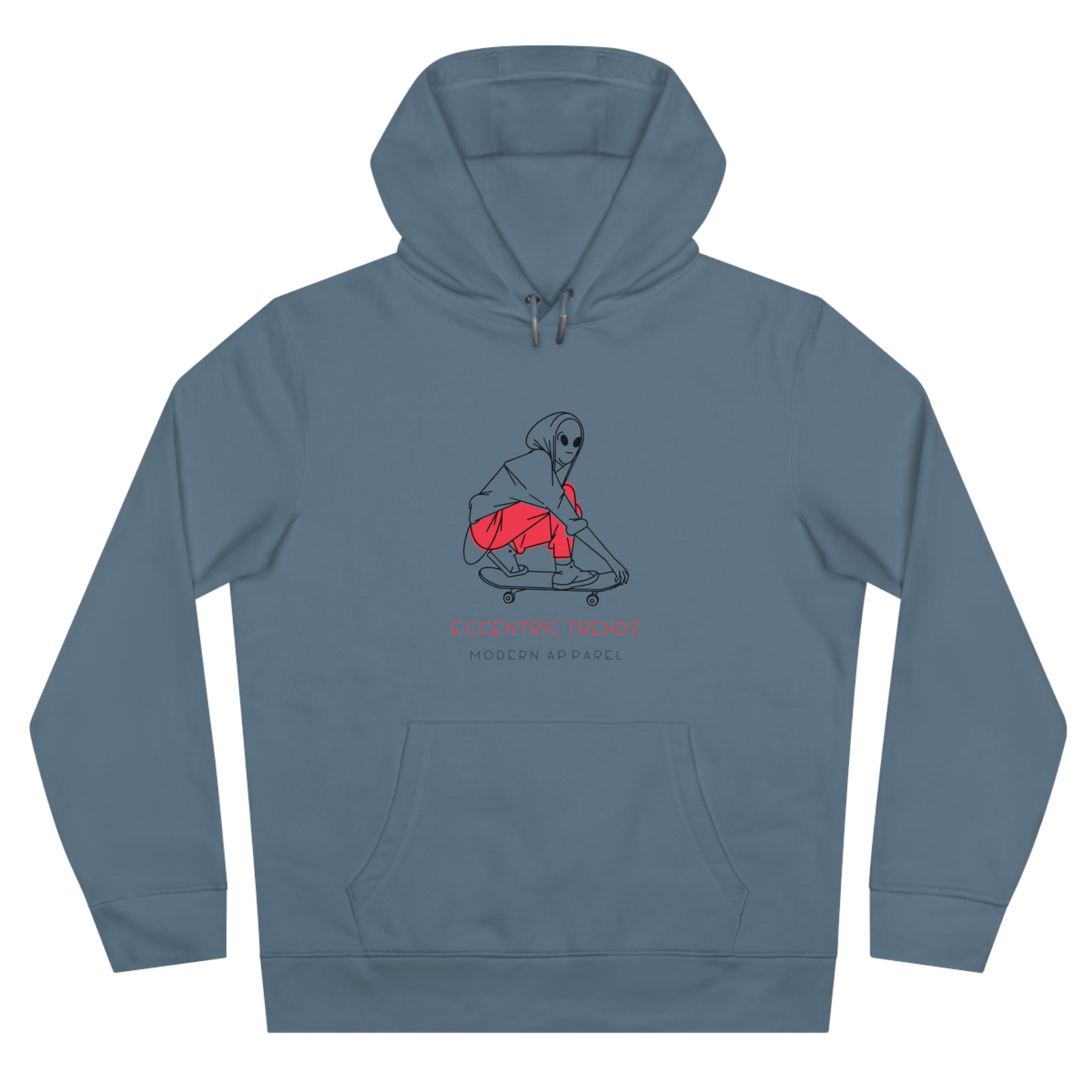 Eccentric Trendz Vibrant Alien Skater Hoodie