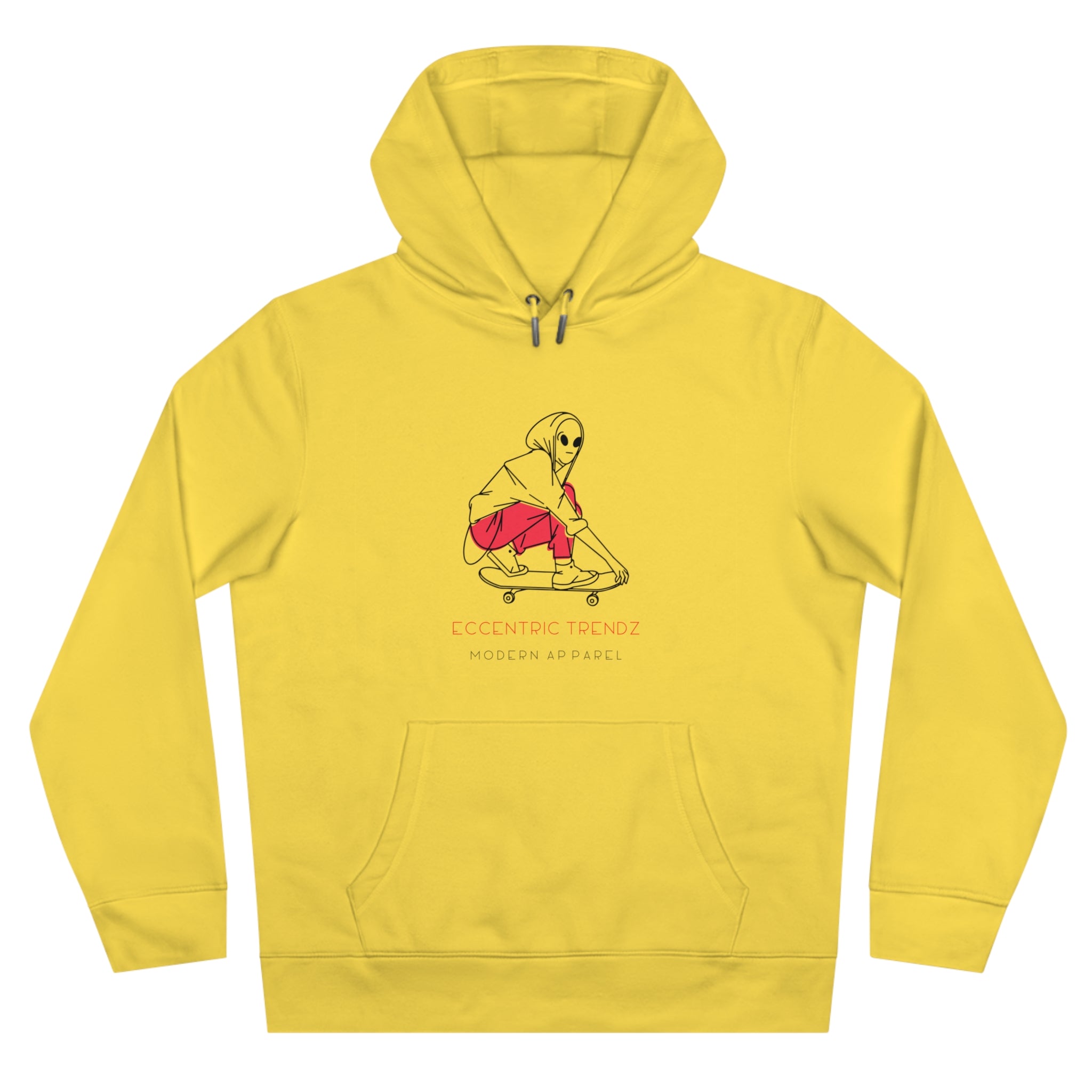 Eccentric Trendz Vibrant Alien Skater Hoodie