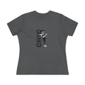 Eccentric Trendz Ladies' V-Neck Minimal Black "CHIC" Graphic Tee