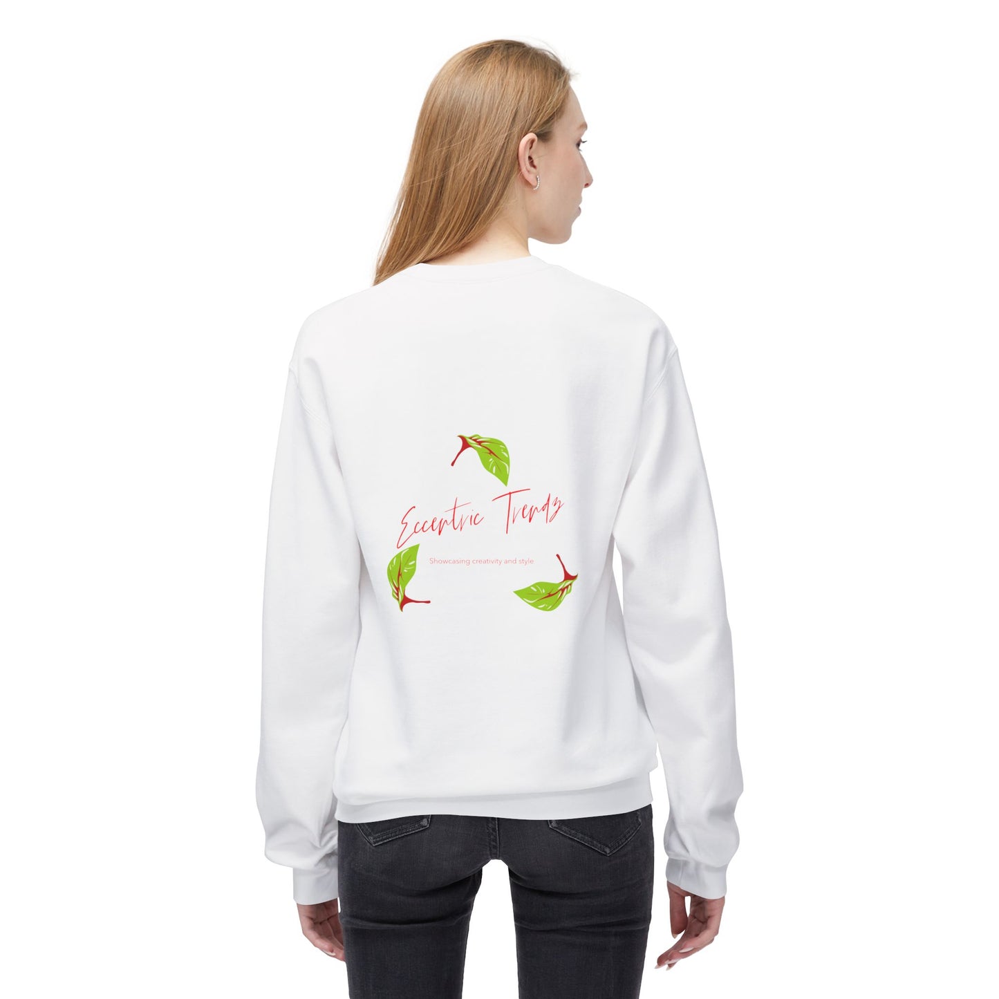 Eccentric Trendz Serotonin Floral Graphic Crewneck Sweatshirt